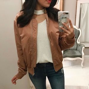 🆕 Rose Gold Bomber Jacket